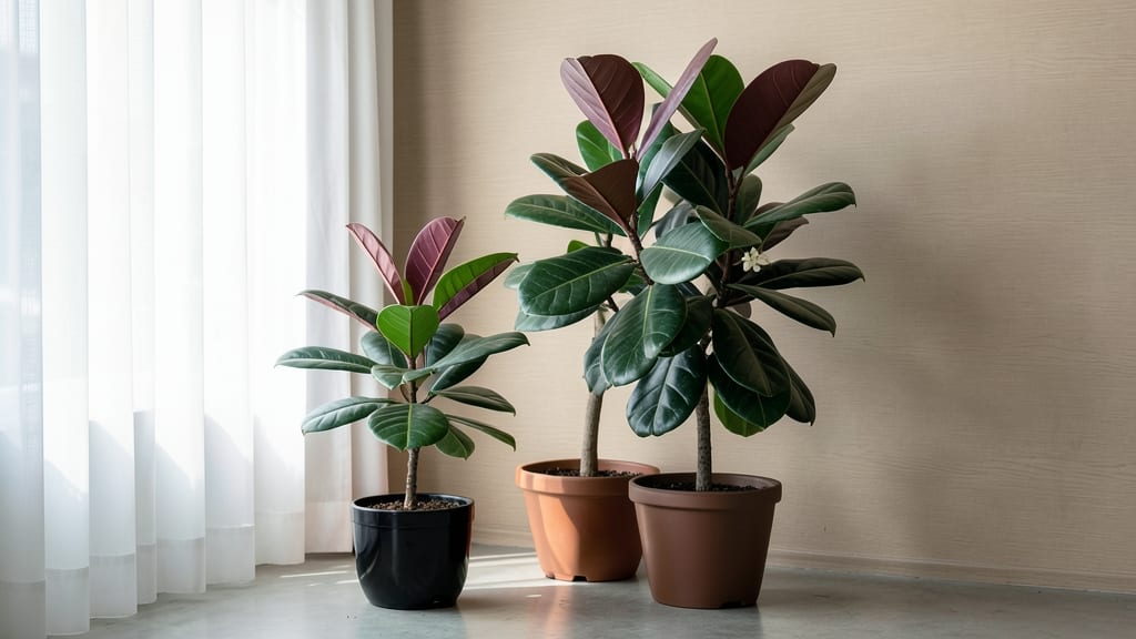 How Tall Do Rubber Plants Grow: Indoor Growth Chart by Variety